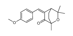 1,3,3-trimethyl-5-(4-methoxybenzylidene)-2-oxa-bicyclo [2.2.2] octan-6-one结构式