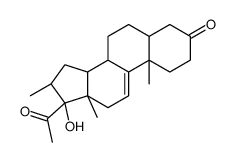 17-hydroxy-16beta-methyl-5beta-pregn-9(11)-ene-3,20-dione结构式