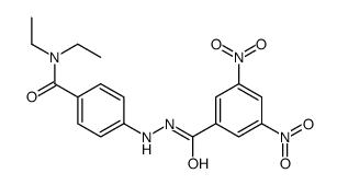 4-[2-(3,5-dinitrobenzoyl)hydrazinyl]-N,N-diethylbenzamide Structure