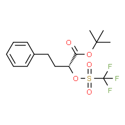(R)-α-[[(Trifluoromethyl)sulfonyl]oxy]-benzenebutanoic Acid tert-Butyl Ester结构式