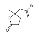 4-(2-Bromo-2-propenyl)-4-methyl-gamma-butyrolactone structure