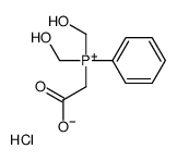 carboxymethyl-bis(hydroxymethyl)-phenylphosphanium,chloride结构式