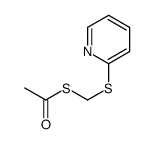 Ethanethioic acid, S-[(2-pyridinylthio)methyl] ester (9CI) structure