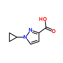 1-环丙基-1H-吡唑-3-羧酸结构式