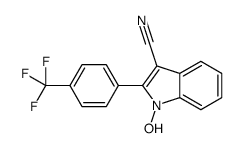 1-hydroxy-2-[4-(trifluoromethyl)phenyl]indole-3-carbonitrile Structure