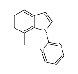 7-methyl-1-(pyrimidin-2-yl)-1H-indole结构式