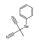 2-methyl-2-phenylselanylpropanedinitrile Structure