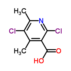 2,5-Dichloro-4,6-dimethylnicotinic acid Structure