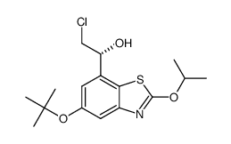 (R)-1-(5-tert-butoxy-2-isopropoxy-benzothiazol-7-yl)-2-chloro-ethanol结构式