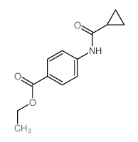 Benzoic acid,4-[(cyclopropylcarbonyl)amino]-, ethyl ester结构式