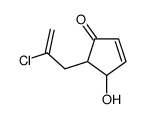 5-(2-chloroprop-2-enyl)-4-hydroxycyclopent-2-en-1-one结构式