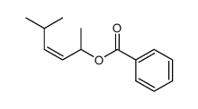 (Z)-5-methylhex-3-en-2-yl benzoate结构式