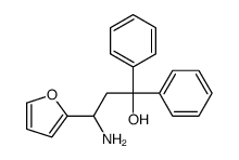 3-Amino-1,1-diphenyl-3-(2-furyl)-1-propanol结构式