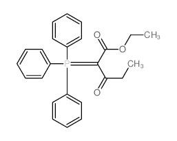 Pentanoic acid,3-oxo-2-(triphenylphosphoranylidene)-, ethyl ester结构式