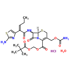 Cefcapene pivoxil hydrochloride hydrate structure