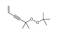 5-Methyl-5-[(2-methyl-2-propanyl)peroxy]-1-hexen-3-yne Structure