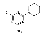2-amino-4-chloro-6-(piperidin-1-yl)-1,3,5-triazine结构式