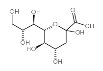 3-脱氧-D-甘油-D-半乳酮吡喃甲酸结构式