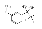 3-(3-甲氧基苯基)-3-(三氟甲基)-二氮丙啶结构式