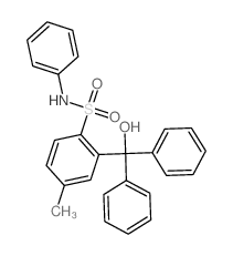 Benzenesulfonamide,2-(hydroxydiphenylmethyl)-4-methyl-N-phenyl- Structure