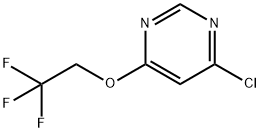 4-氯-6-(2,2,2-三氟乙氧基)嘧啶结构式