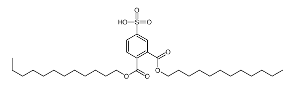 3,4-bis(dodecoxycarbonyl)benzenesulfonic acid Structure