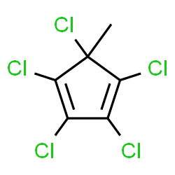 1,2,3,4,5-PENTACHLORO-5-METHYLCYCLOPENTADIENE structure