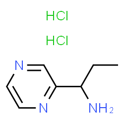 1-(吡嗪-2-基)丙-1-胺二盐酸盐结构式
