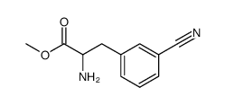 methyl 2-amino-3-(3-cyanophenyl)propanoate Structure