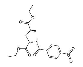 diethyl (2S,4S)-2-methyl-4-(4-nitrobenzamido)pentanedioate结构式