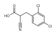 α-Cyan-2,4-dichlor-hydrozimtsaeure Structure
