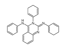 3,4-Dihydro-N,3-diphenyl-4-(phenylimino)-2-quinazolinamine结构式