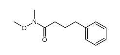 N-methoxy-N-methyl-4-phenylbutanamide结构式