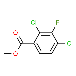 Methyl 2,4-dichloro-3-fluorobenzoate结构式