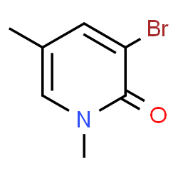 3-溴-1,5-二甲基吡啶-2(1H)-酮结构式