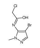 N-(4-bromo-2-methylpyrazol-3-yl)-2-chloroacetamide结构式