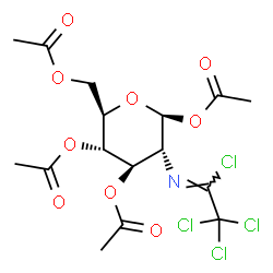 2-Deoxy-2-[(tetrachloroethylidene)amino]-β-D-glucopyranose 1,3,4,6-tetraacetate Structure
