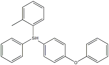 (4-phenoxyphenyl)(phenyl)(o-tolyl)silane Structure