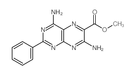 methyl 4,7-diamino-2-phenyl-pteridine-6-carboxylate结构式