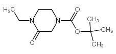 1-乙基-4-(叔丁基氧基羰基)哌嗪-2-酮结构式