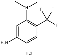 N1,N1-Dimethyl-6-(trifluoromethyl)benzene-1,3-diamine dihydrochloride Structure