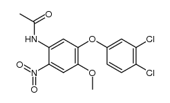 2-nitro-4-methoxy-5-(3,4-dichlorophenoxy)acetanilide结构式
