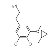 2-[4-(cyclopropylmethoxy)-3,5-dimethoxyphenyl]ethanamine Structure