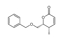 (5S,6R)-6-((benzyloxy)methyl)-5-methyl-5,6-dihydro-2H-pyran-2-one结构式