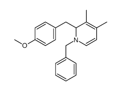 1-benzyl-1,2-dihydro-2-[(4-methoxyphenyl)methyl]-3,4-dimethylpyridine结构式