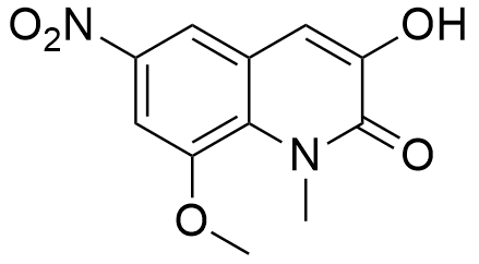 3-hydroxy-8-methoxy-1-methyl-6-nitroquinolin-2(1H)-one结构式