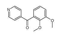 (2,3-Dimethoxyphenyl)-4-pyridinyl-methanone结构式