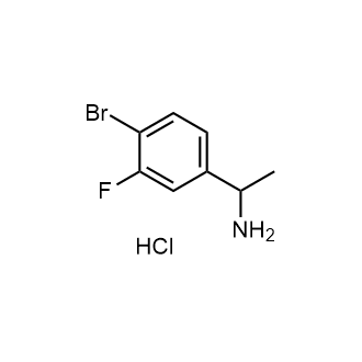 1-(4-溴-3-氟苯基)乙胺盐酸盐结构式