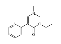 ethyl 3-dimethylamino-2-(pyridinyl-2)propenoate结构式