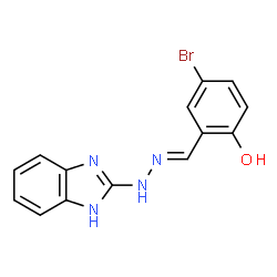 5-bromo-2-hydroxybenzaldehyde 1H-benzimidazol-2-ylhydrazone结构式